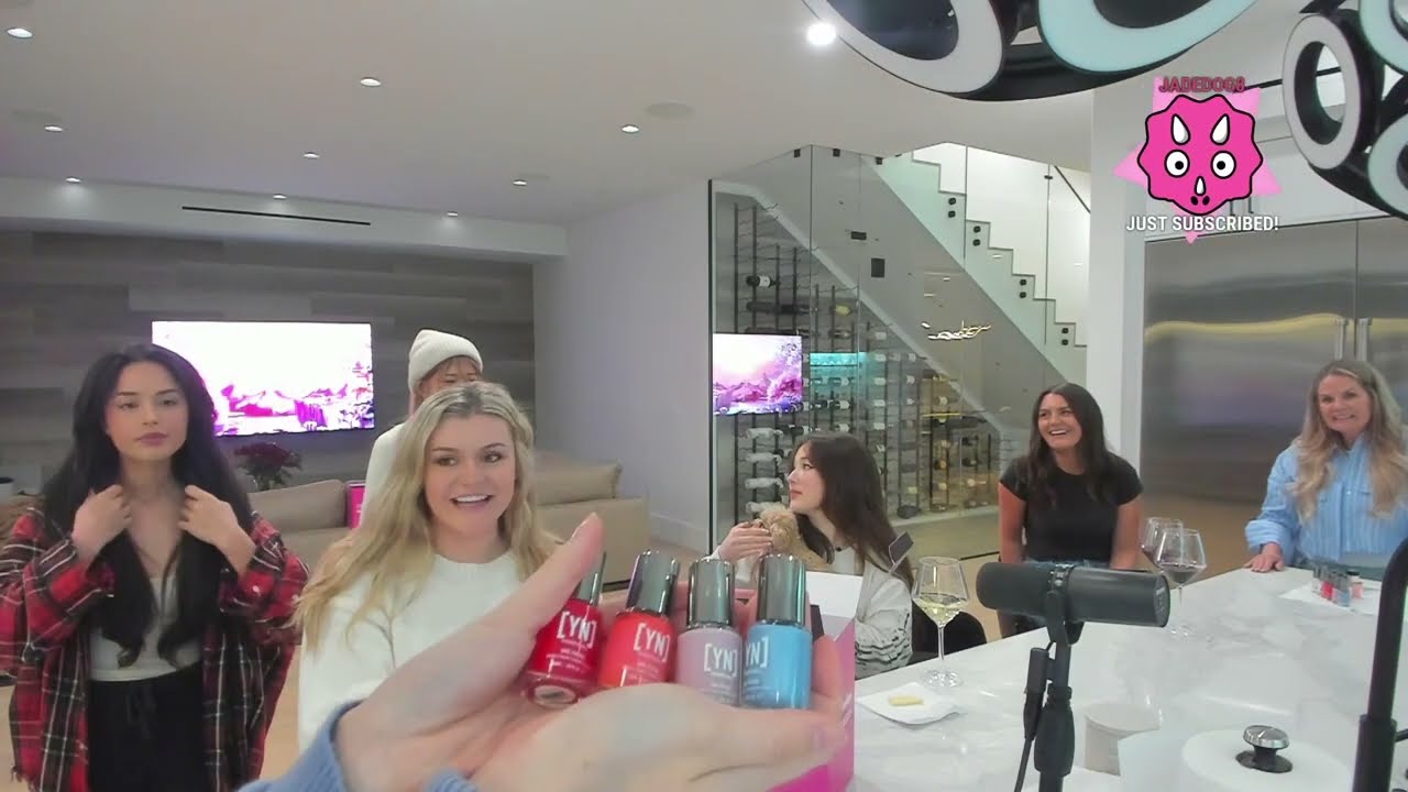WINE & NAILS GIRLS NIGHT!!! FT. RAE, LESLIE, MIYOUNG, TINA, SHELBY & CHANDLER | BrookeAB VOD 3/25/24