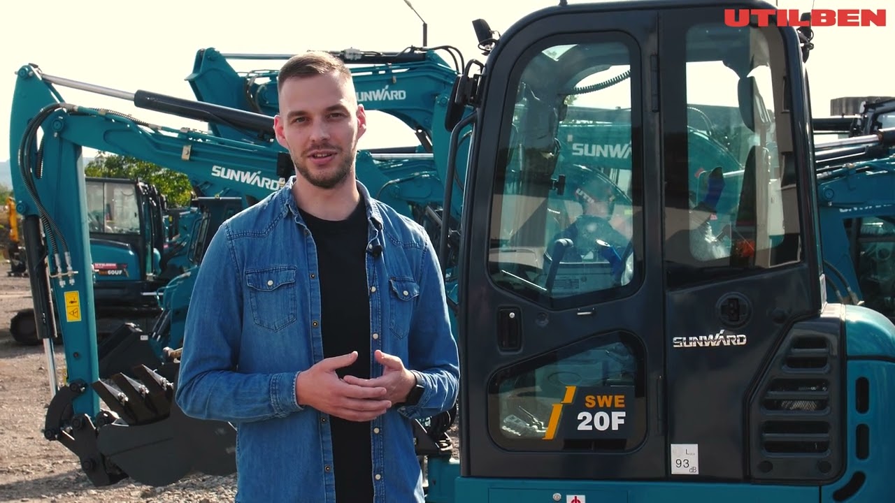 Miniexcavatorul ideal pentru lucrari in spatii inguste: Sunward SWE 20F