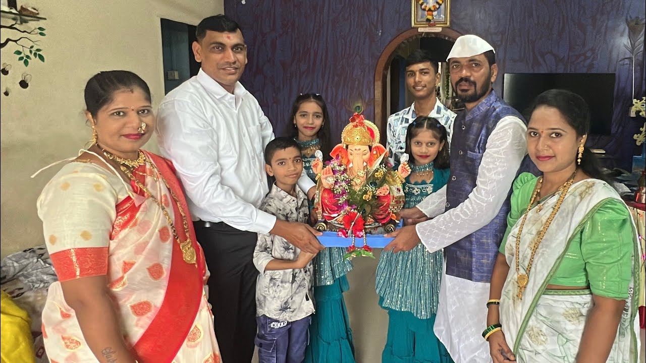 | Ganpati Pujan | Aarti | Patil Parivar | Somatane |