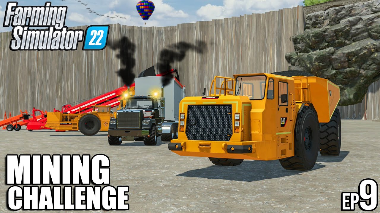 COAL Mining  + Heavy EXPORT to GOLD CREST VALLEY | Mining Challenge | Farming Simulator 22 | #9