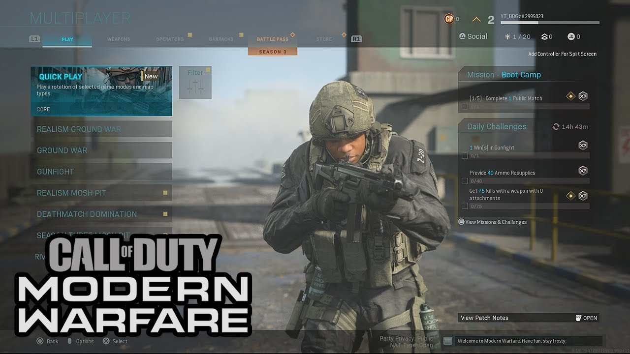 *New* Call of Duty: Modern Warfare Multiplayer Menu Music (Update 1.19)