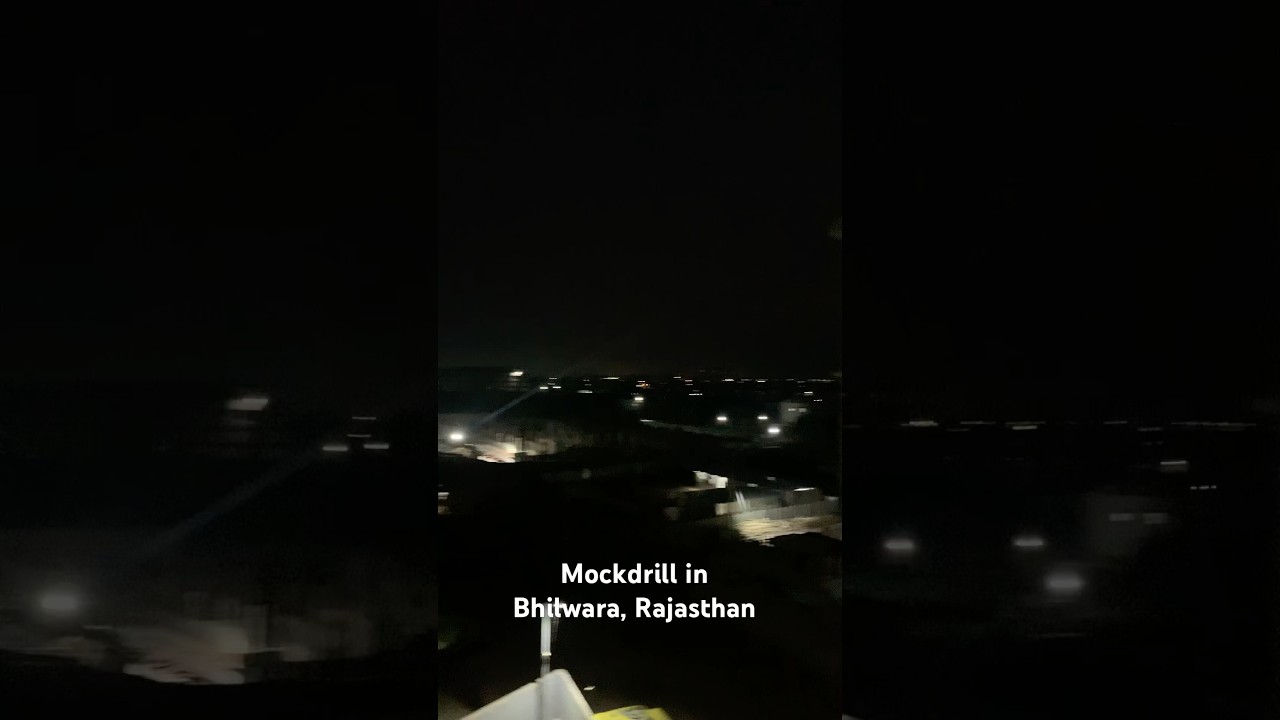 Mockdrill in Bhilwara, Rajasthan SIREN 🚨 #mockdrill #blackout #bhilwara