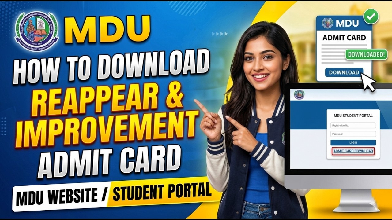 How to Download MDU Reappear & Improvement Admit Card | Step-by-Step Guide