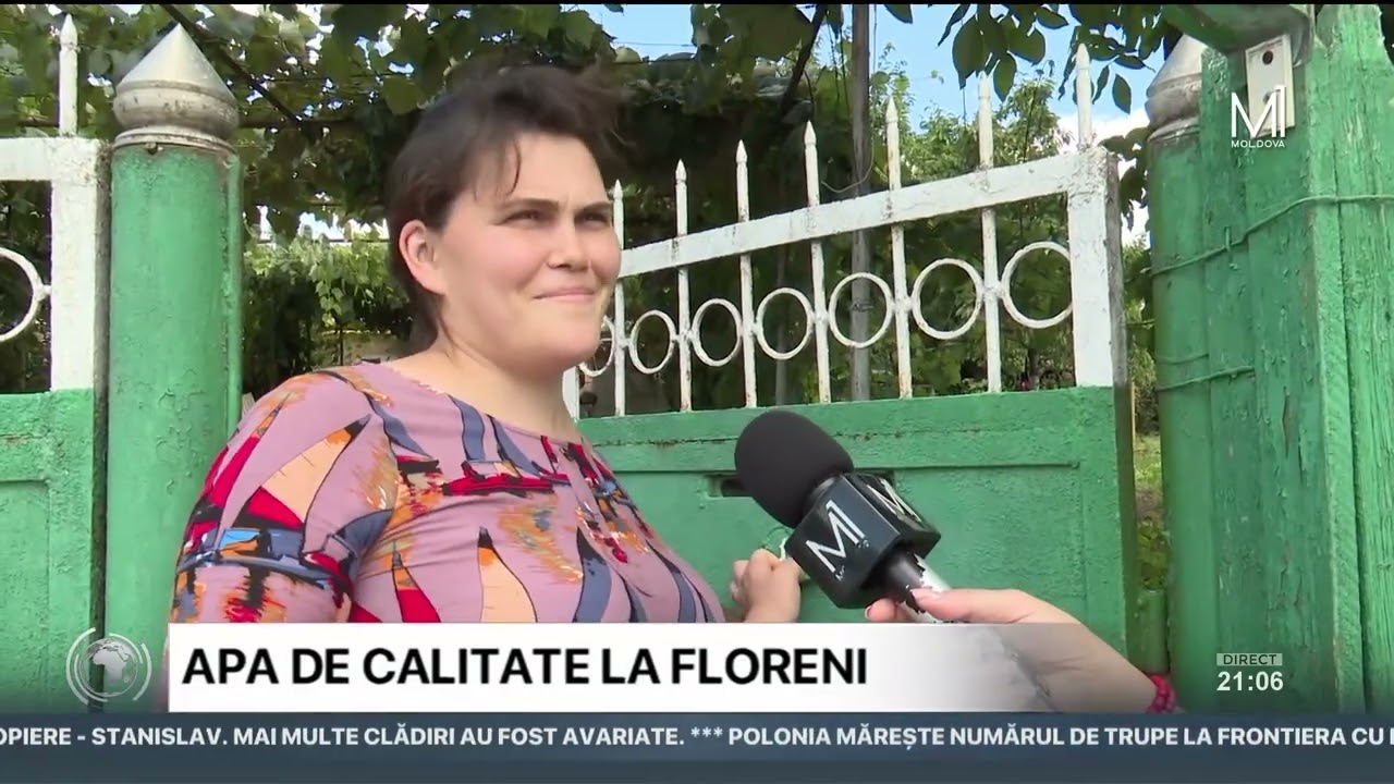 Apa de calitate în satul Floreni