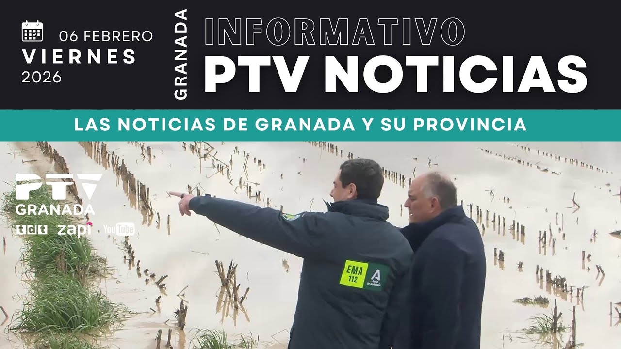 📺 PTV NOTICIAS GRANADA HD | Juanma Moreno visita los daños en Huétor Tájar  | 6 febrero
