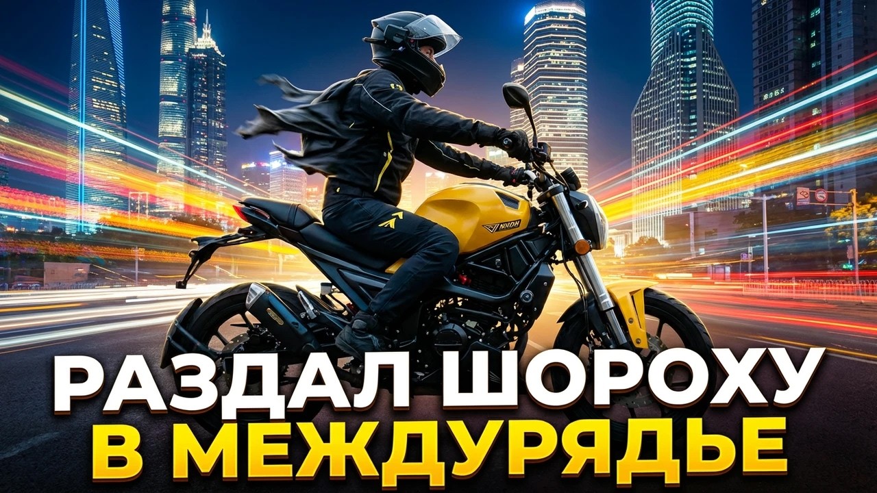 РАЗДАЛ В МЕЖРЯДЬЕ ПО 3-МУ КОЛЬЦУ НА МОПЕДЕ VMC MONSTER