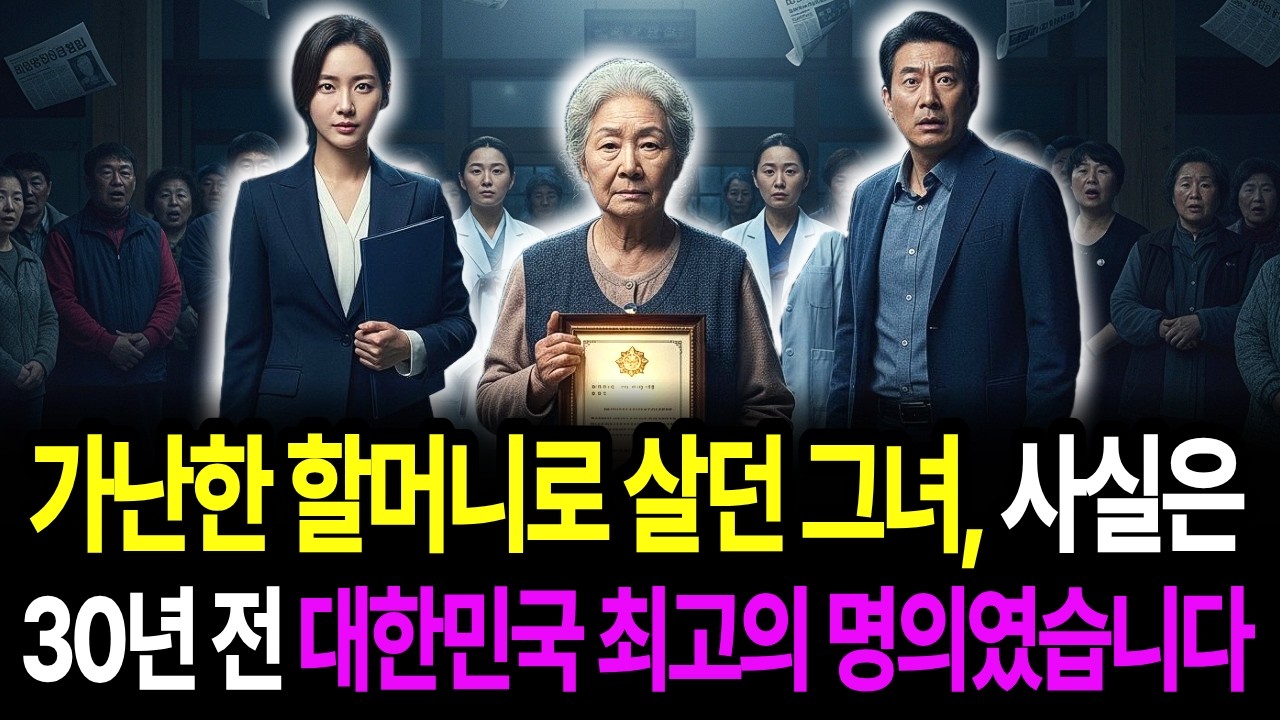 가난한 할머니로 살던 그녀, 사실은 30년 전 대한민국 최고의 명의였습니다