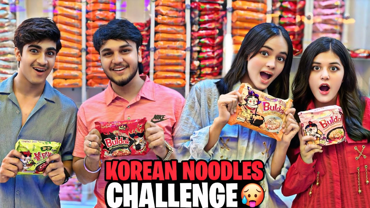 KOREAN NOODLES CHALLENGE // ABUBAKAR KA RESULT ANY WALA HA