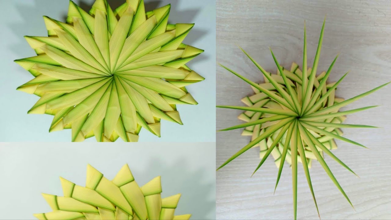 Easy Paper Flower Making | Flower Making Step By Step | Leaves Flower 