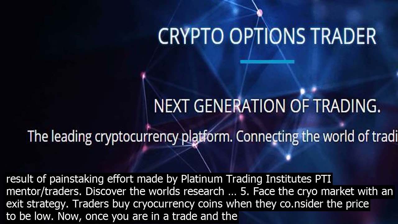 Cryo options broker guide  this will list some of the be cryo brokers available in