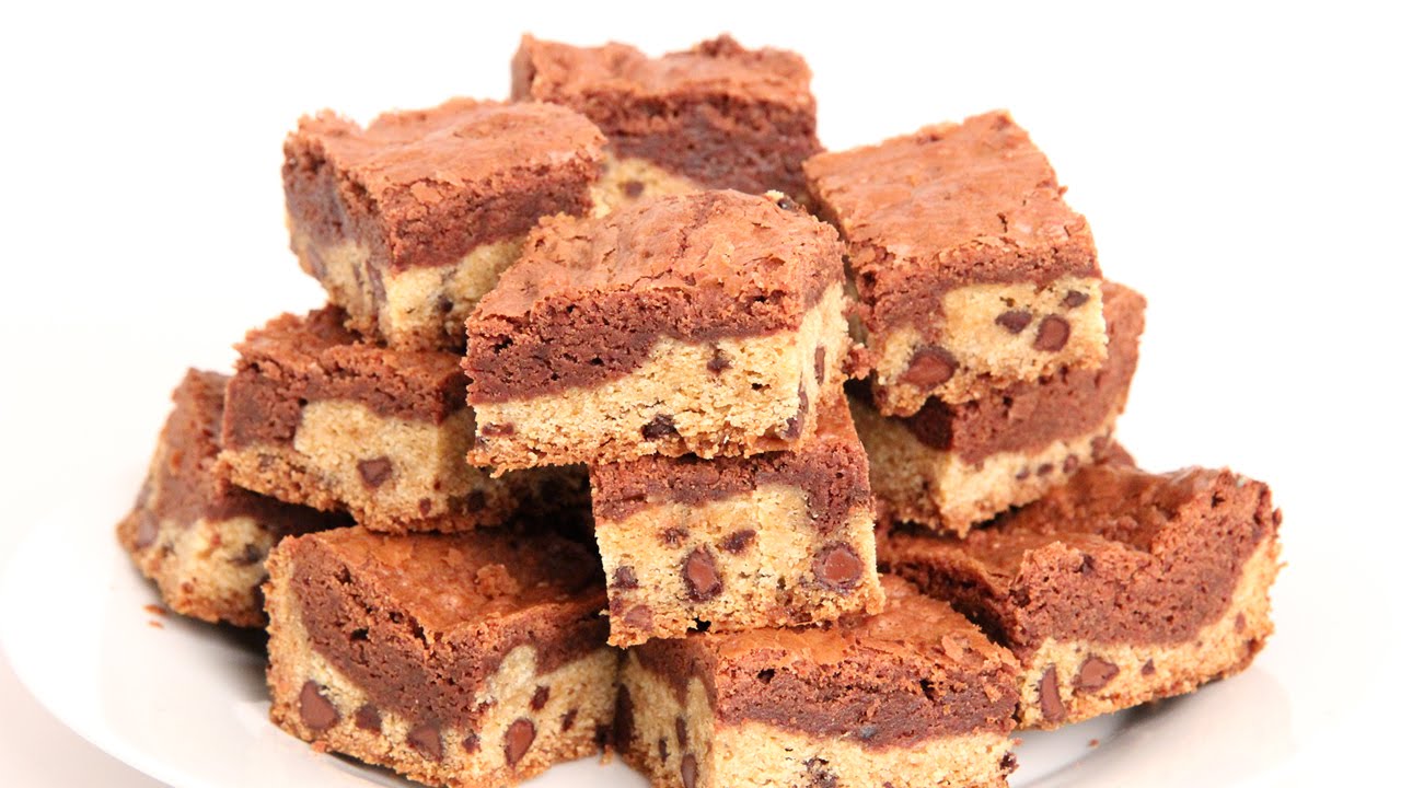 Cookie Dough Brownies Recipe - Laura Vitale - Laura in the Kitchen Episode 899