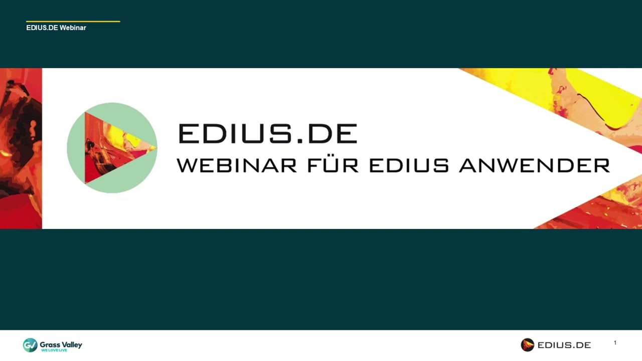 EDIUS.DE Webinar vom 25.09.2025 - EDIUS 11.40, BAT-Server 2.0, Neuheiten, Tipps & Tricks
