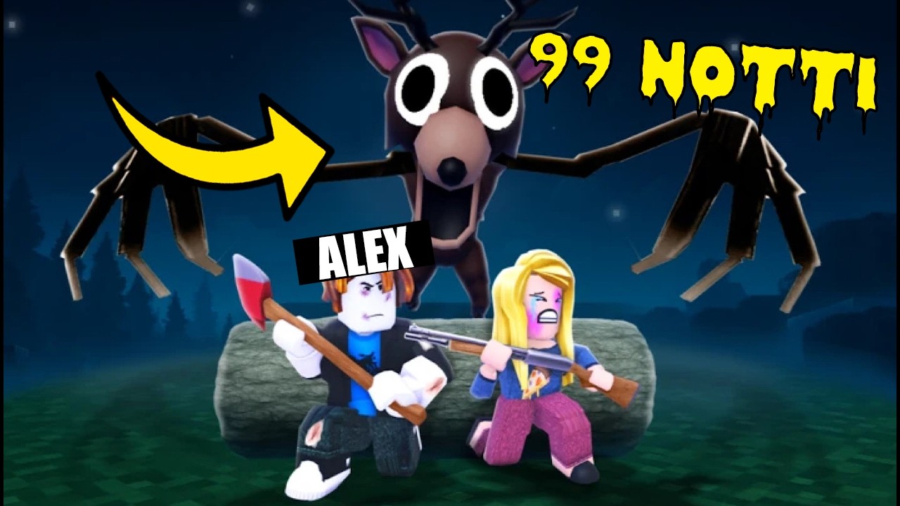 SOPRAVVIVO 99 NOTTI NELLA FORESTA PIÙ INQUIETANTE DI ROBLOX