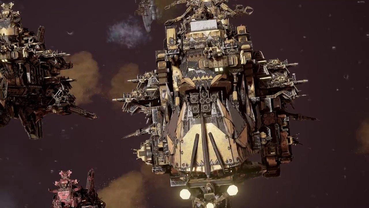 Battlefleet Gothic Armada - Orks Brawler Fleet Skirmish Gameplay