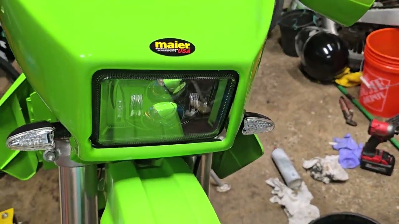1995 klx650r with jns engineering headlight
