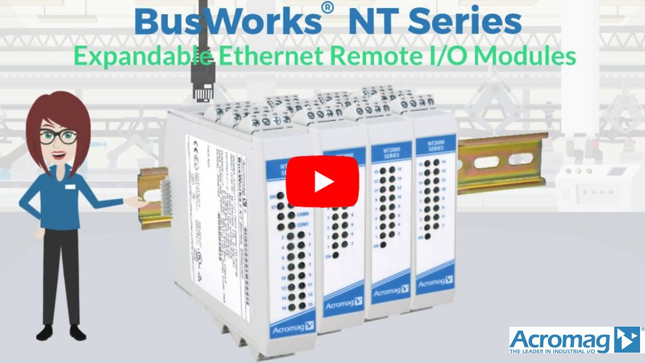 BusWorks® NT Series Expandable Ethernet Remote I/O | Acromag
