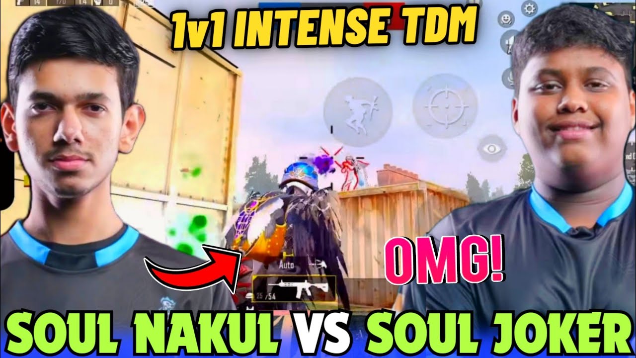 iQOOSouL NAKUL vs JOKER 1v1 TDM Battle 🔥 Intense Battle 🥵 Team SouL 🚀
