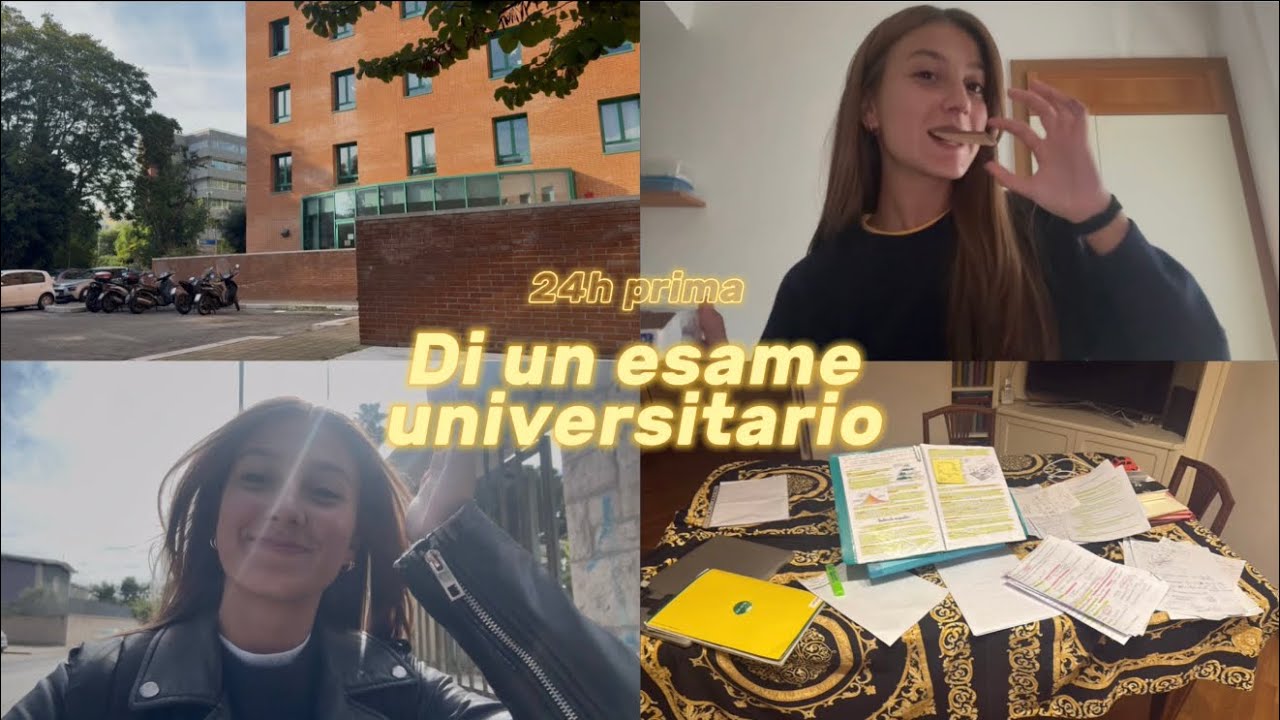 24h prima di un esame universitario | vlog 