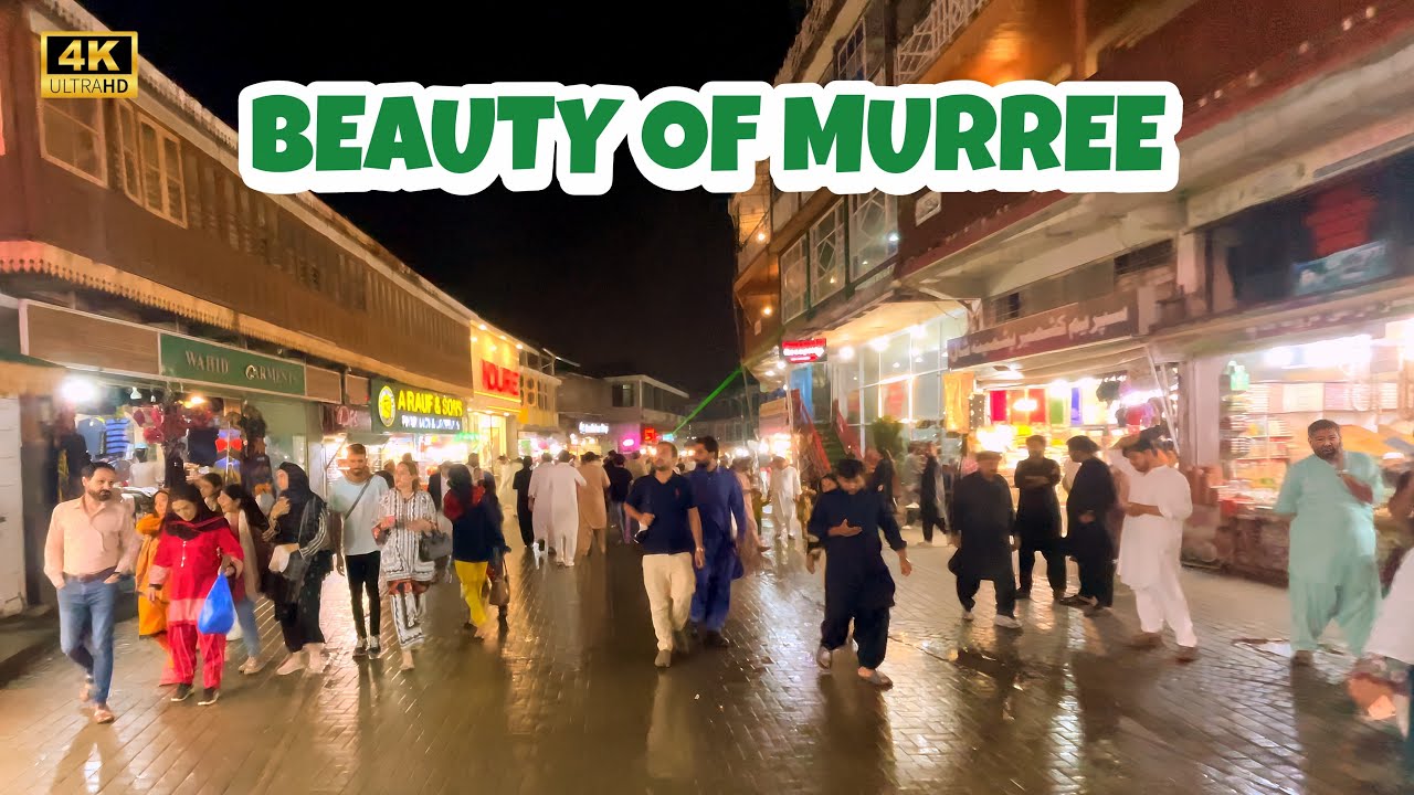 [4K] Murree Mall Road Walking Tour 2025 | Hidden Cafes & Stunning Night Views 🇵🇰