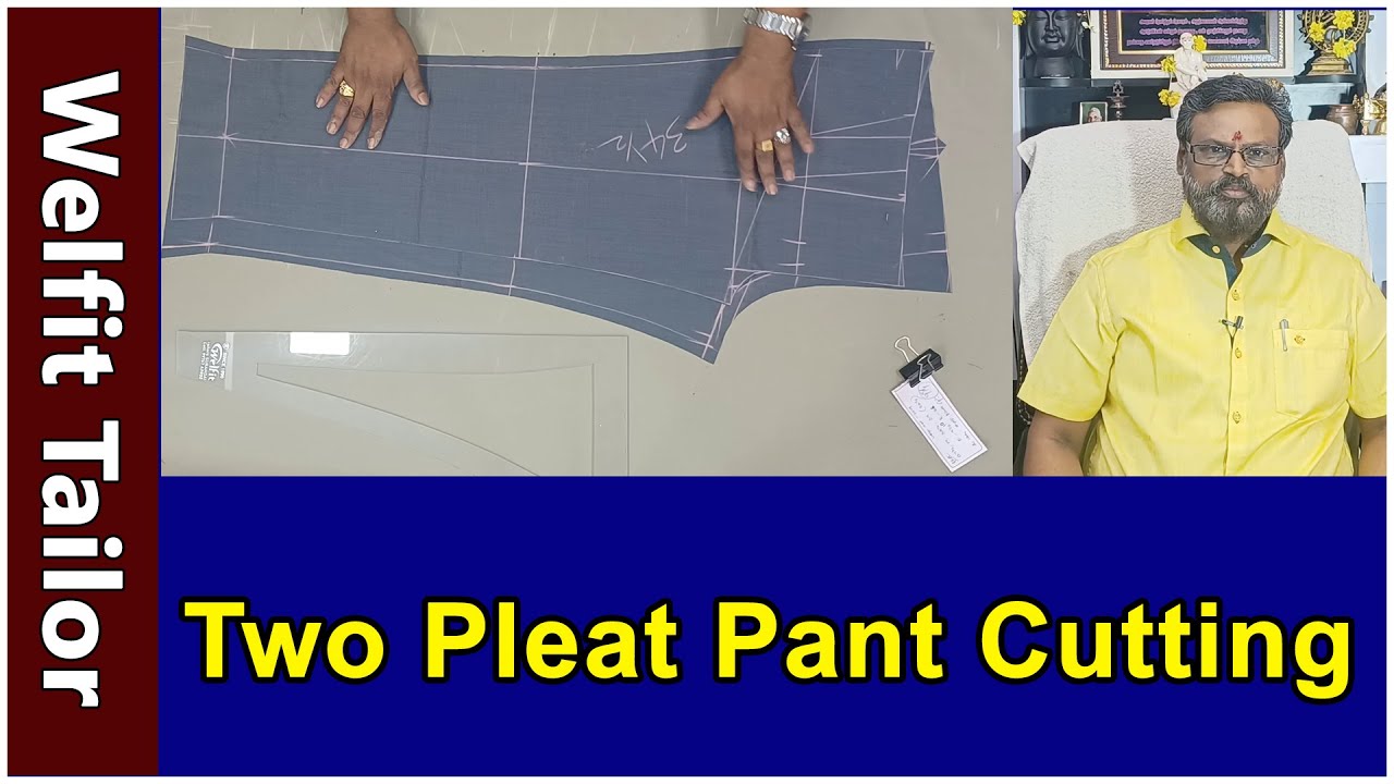 Two Pleat Pant Cutting Detailly Explained in Tamil | Welfit Tailor