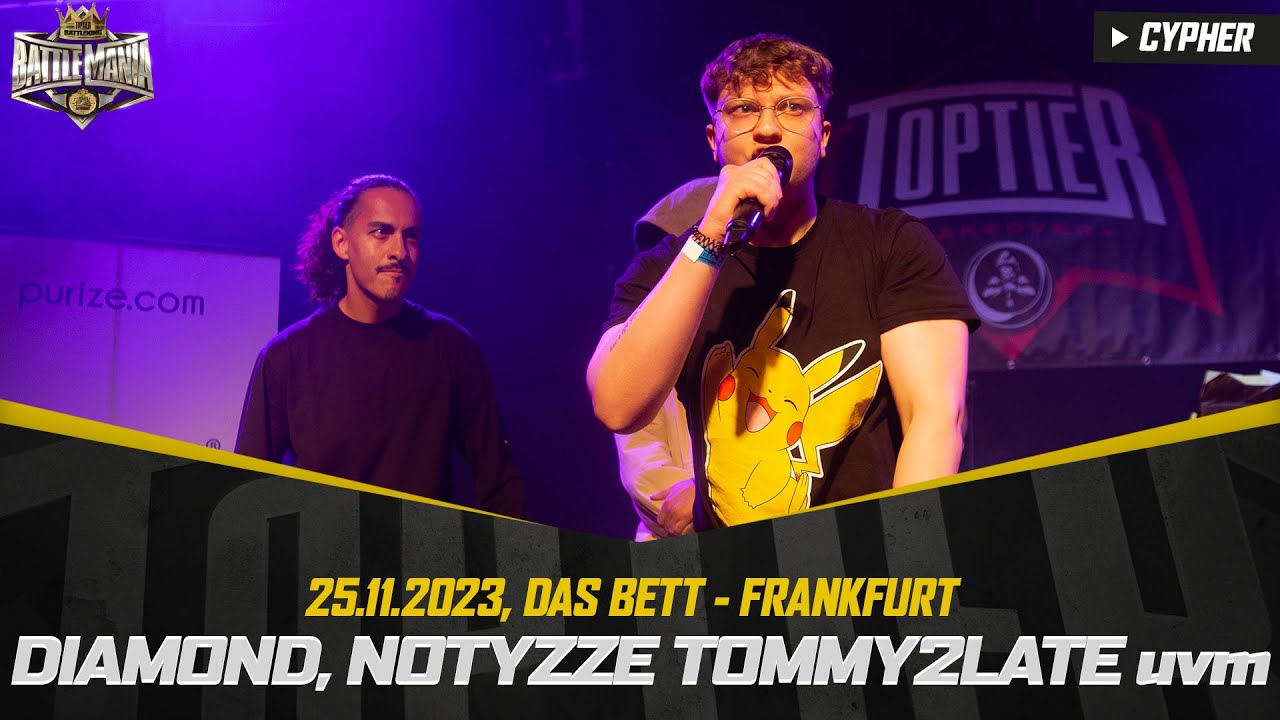 CYPHER mit DIAMOND, NOTYZZE, TOMMY2LATE, MAN IN BLACK uvm. | Toptier Takeover, 25.11.23