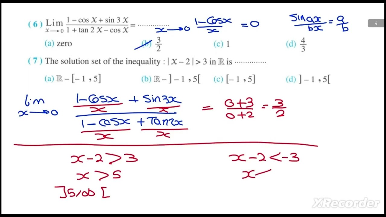 First 4 pure exams secondary two