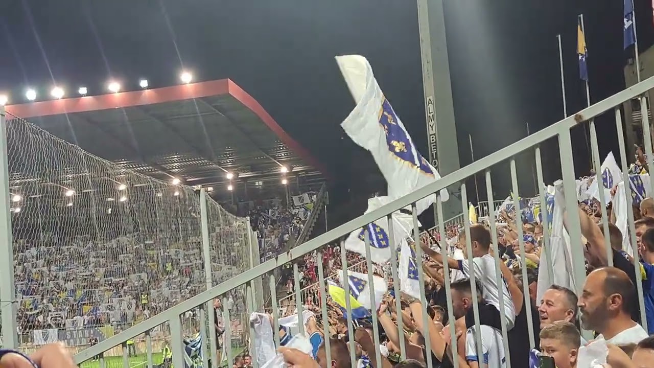 BiH Austrija izlazak igraca himna navijanje