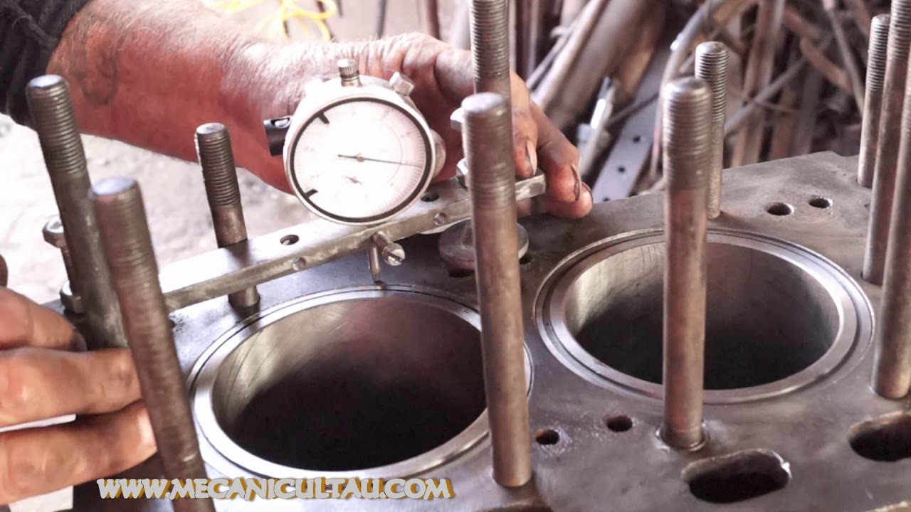 DEFECTU SI CAUZA   MOTOR D 110 VERIFICARE INALTIME CILINDRI FATA DE BLOC