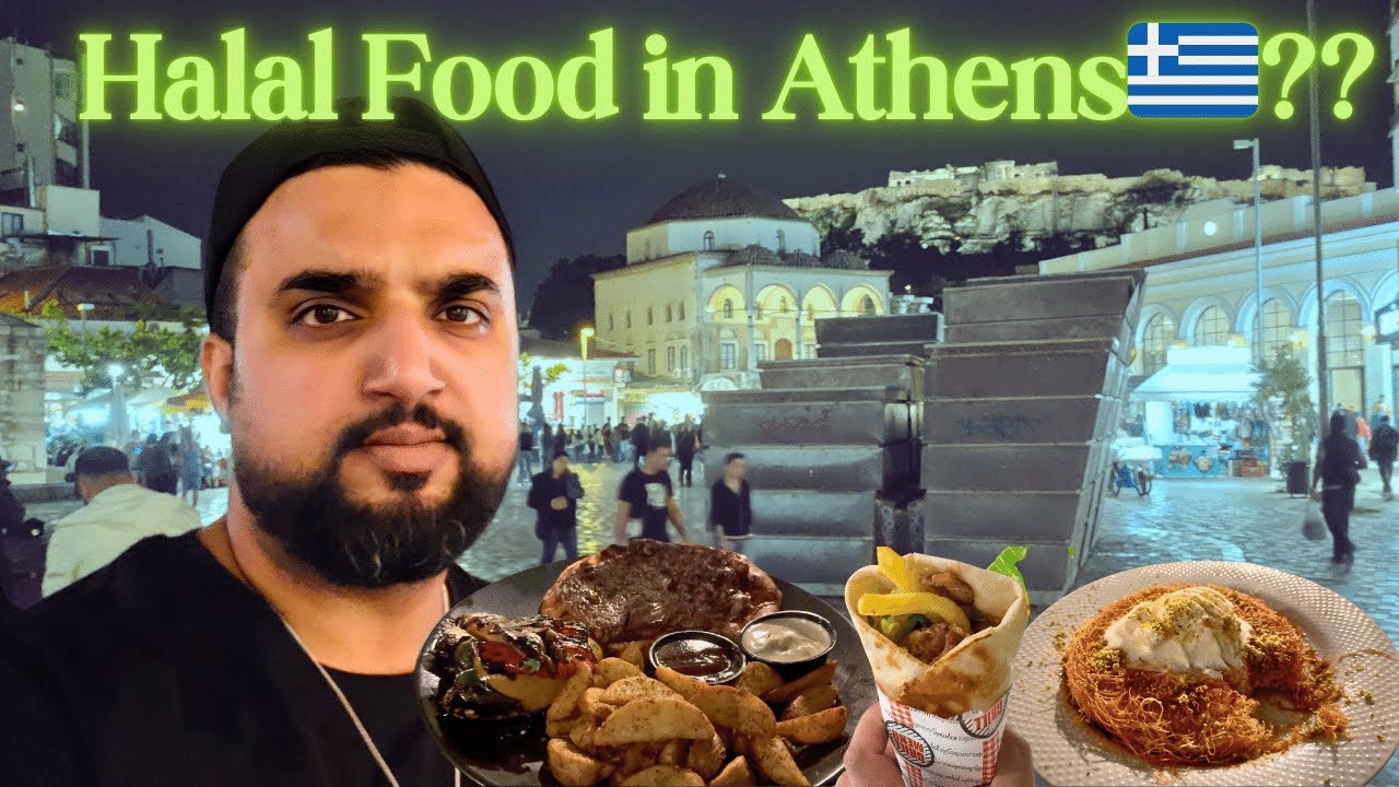 My First Trip to Athens Greece 🇬🇷 in 2024 Halal Food Tour #desilifestyleineurope
