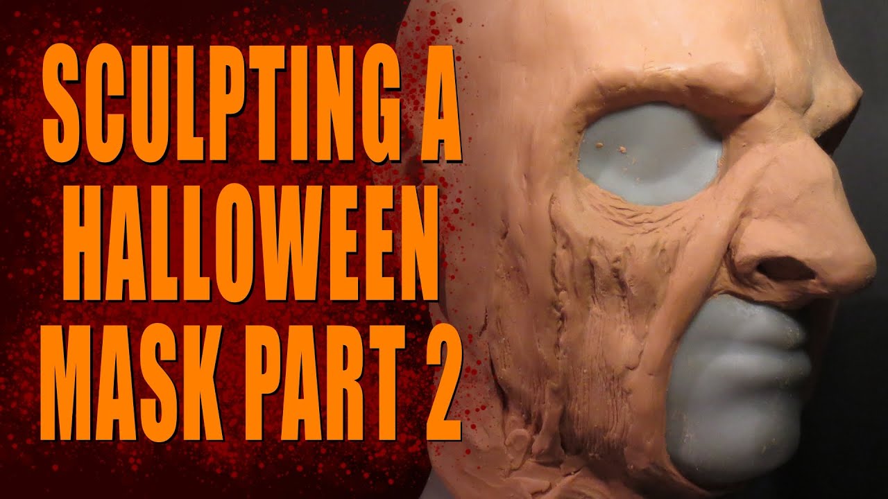 Halloween DIY - How To Make A Halloween Mask Part 2 - Clay Sculpting | Dark Nook