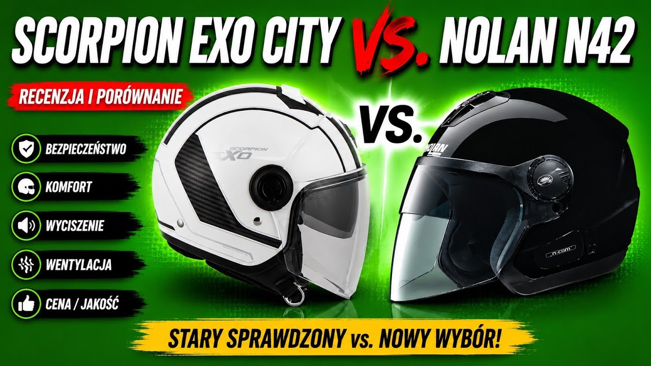 Kask Scorpion EXO City vs. Nolan N42 - porównanie