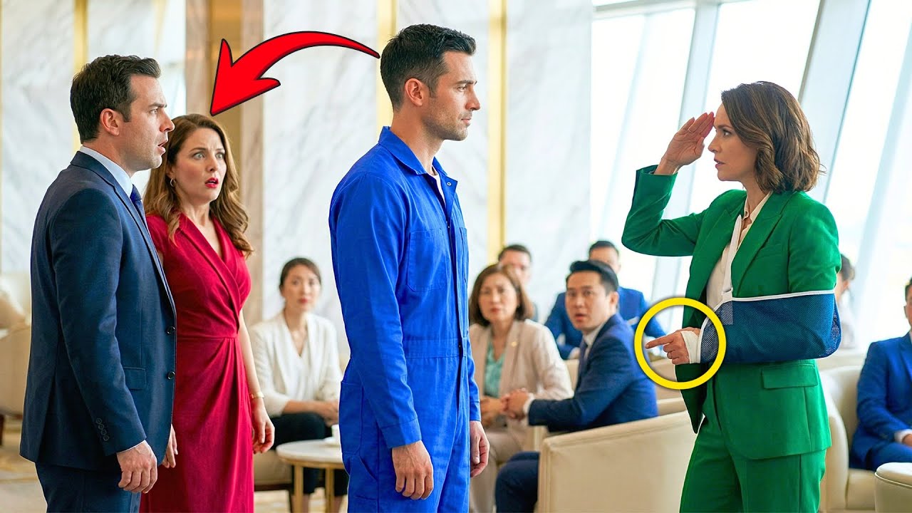 They Laughed at the Single Dad in the VIP Lounge — Until the Injured CEO Pointed and Saluted Him