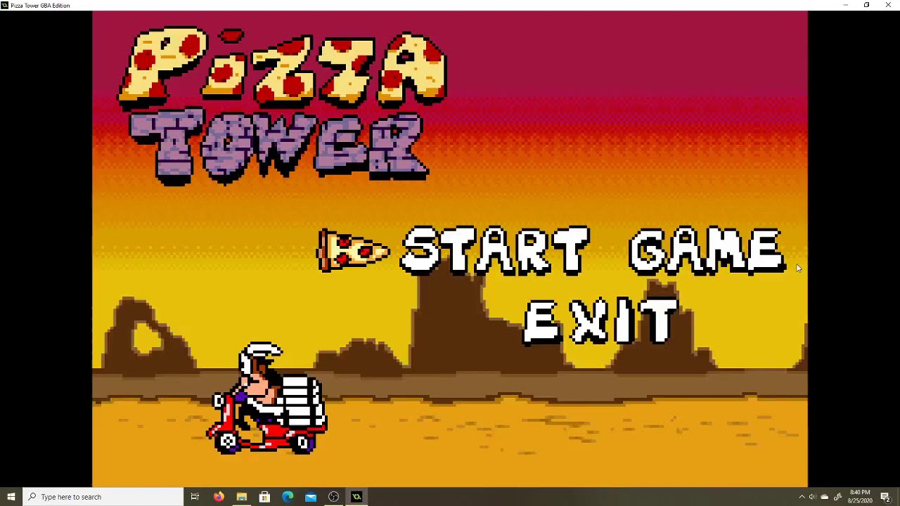 Pizza Tower on the game boy advanced