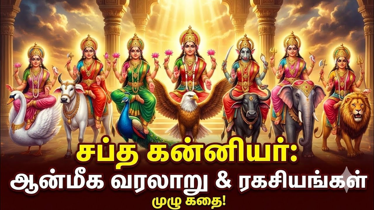 சப்த கன்னியர் தோன்றியது எப்படி? | அந்தகாசுரன் வதம் | Saptha Kanniyar History in Tamil (AI Video)