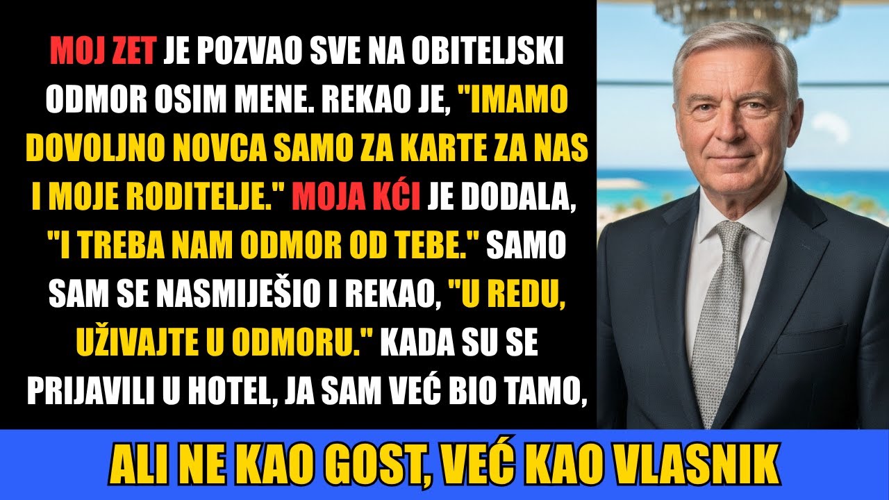 Pozvali su sve na obiteljski odmor osim mene. Ali tada su otkrili moju tajnu!