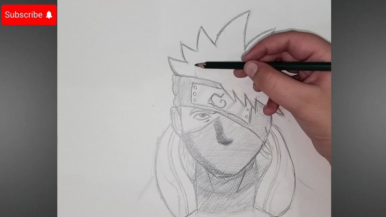 How to Draw Kakashi from NARUTO (Sketching With Hassan)