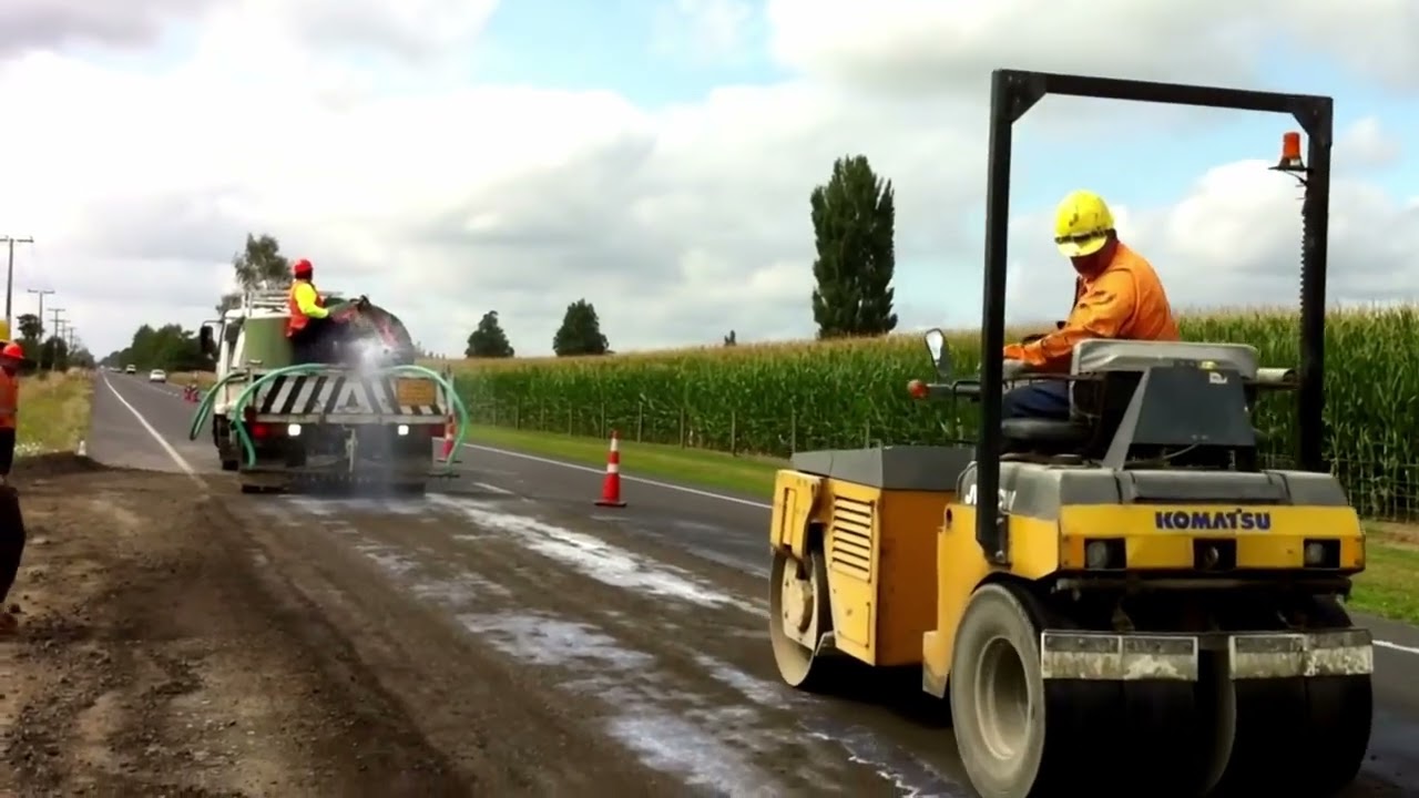 AggreBind Road Base Stabilization and Chip Seal Repair in New Zealand