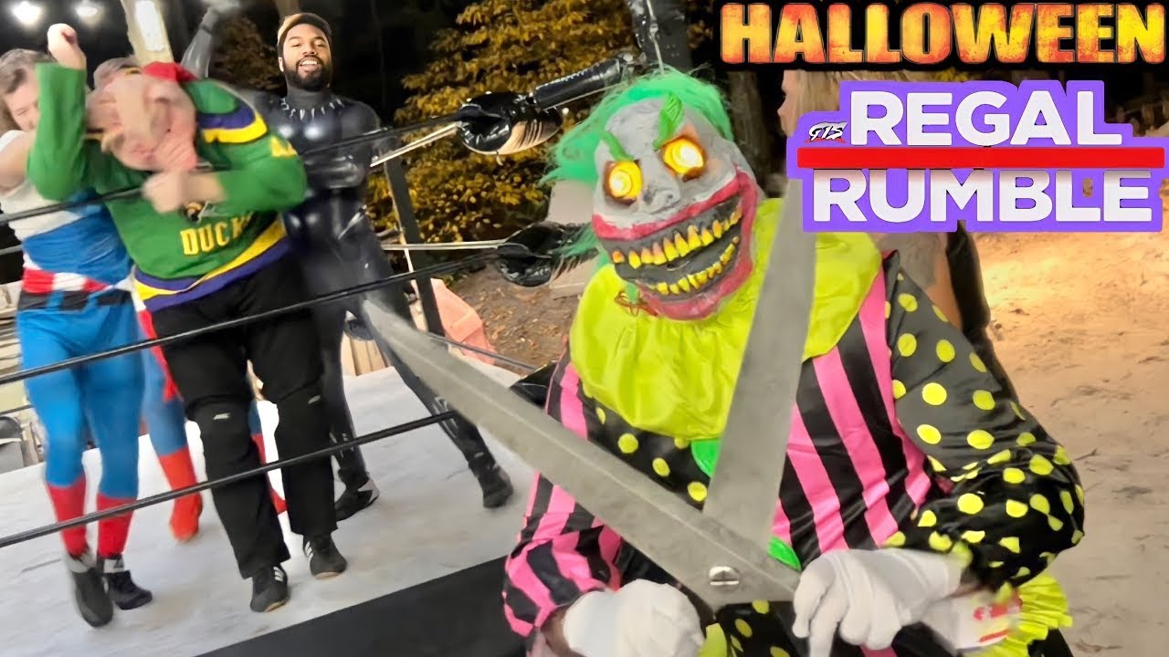 GTS Wrestling: HALLOWEEN COSTUME ROYAL RUMBLE GONE WRONG! (Reaction!)