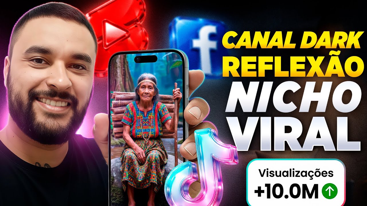 Como Criar Vídeos de Reflexão que Batem Milhões de Views no Facebook, Shorts e TikTok (Nicho Dark)