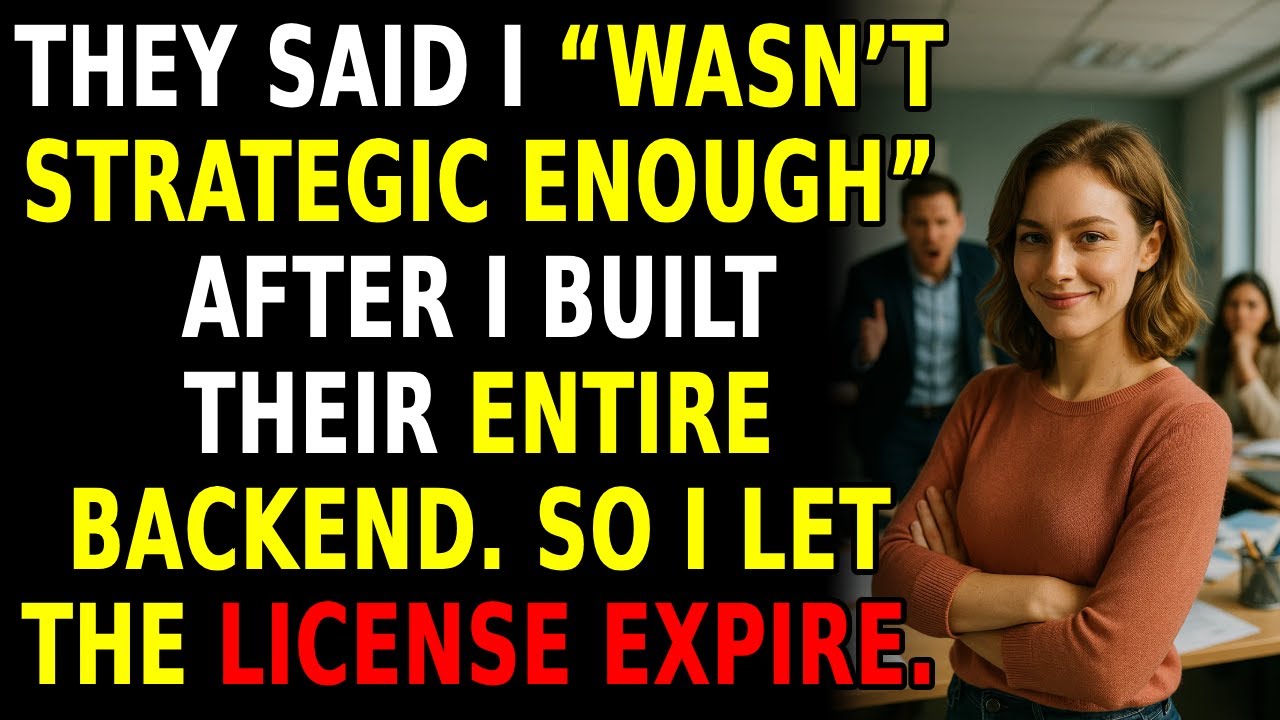 Fired for “Not Thinking Strategically”? I Outlicensed Their Entire Backend 💼 | #TechRevenge
