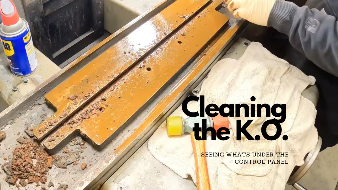 KO Lee Surface Grinder control panel and table disassembly and cleaning.