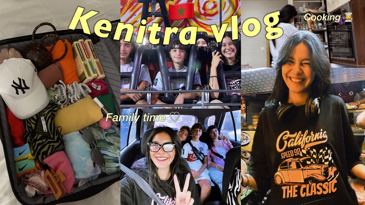 2 days in kenitra 🇲🇦🫶🏻 | سافرت مع عائلتي لقنيطرة و لعبنا 🎢دوزنا احسن يومين ✨