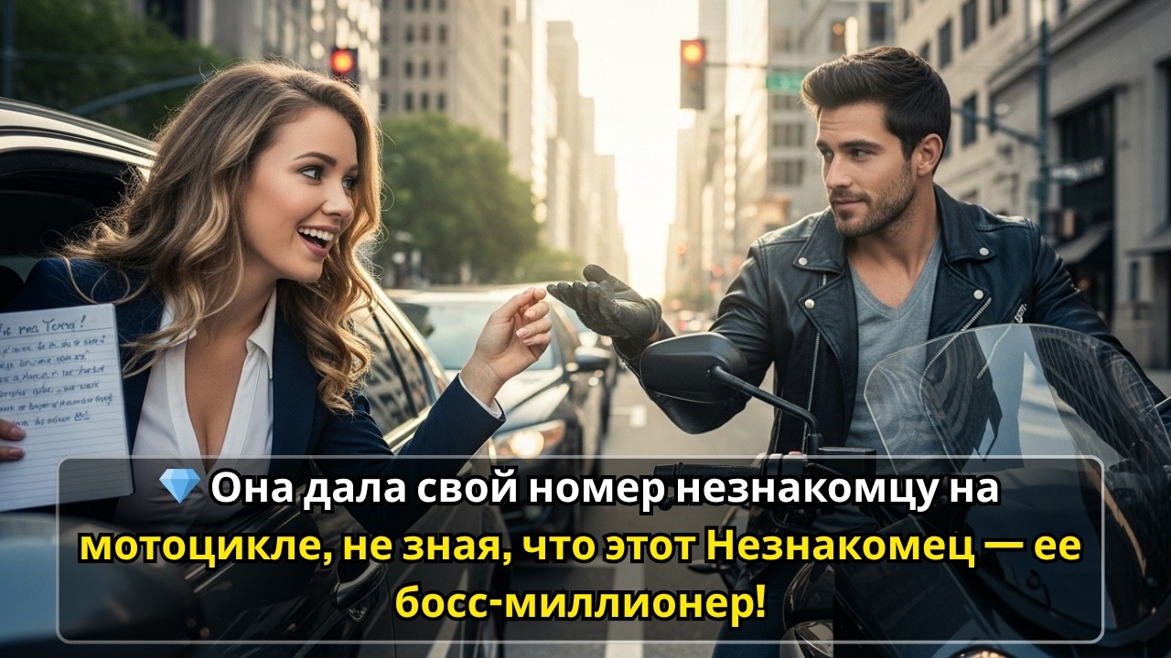 💔 Она флиртовала с таинственным байкером — и вскоре узнала, что он её миллионер-босс!