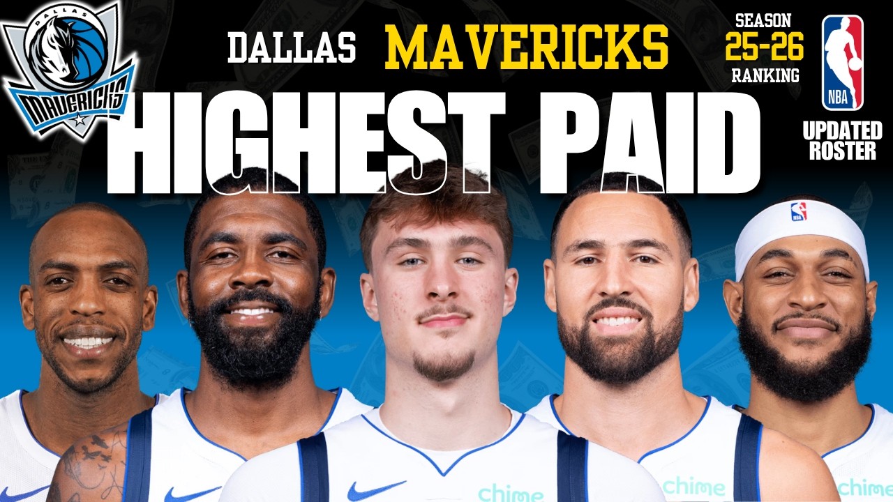 🔥 Dallas Mavericks Full Roster & Salaries 2025-26 | NBA Payroll!