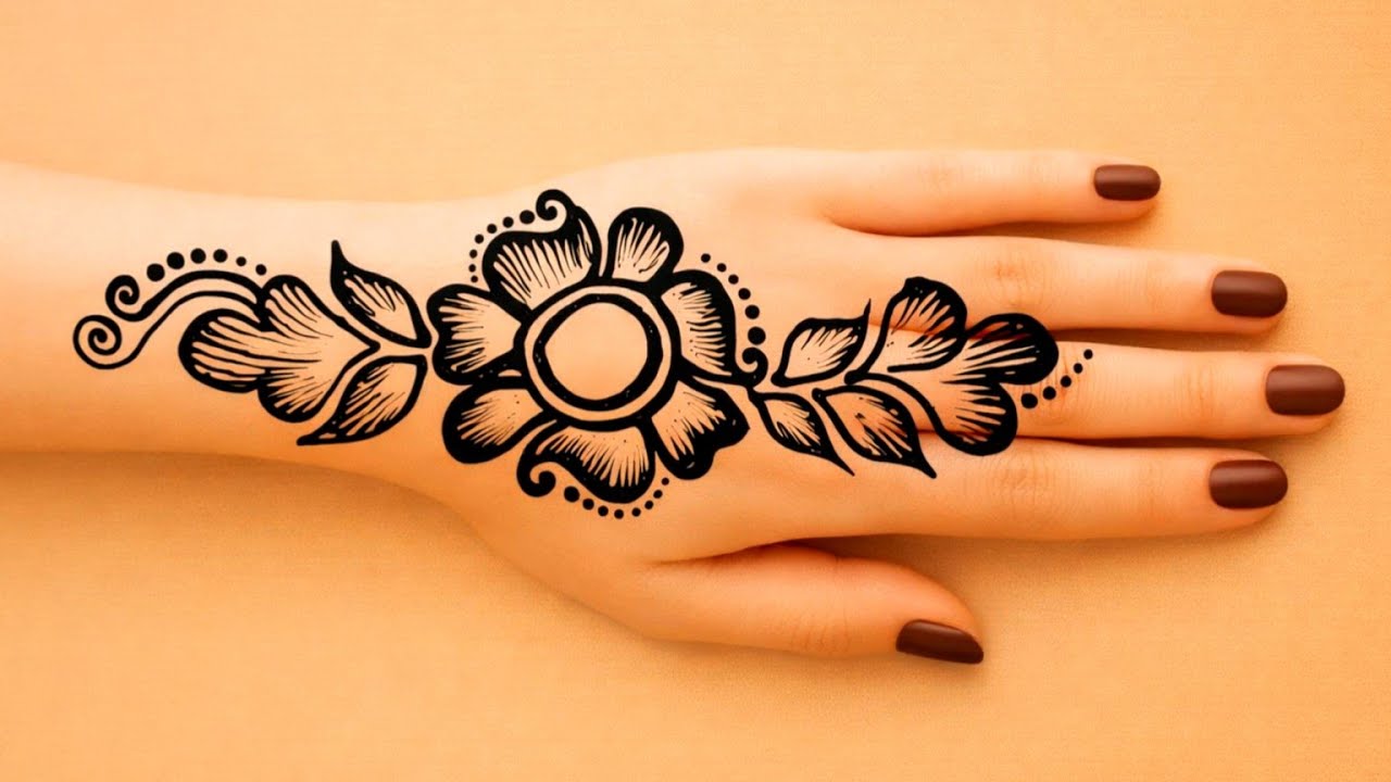 Blod Back Hand Mehndi Design | Easy Back Hand Mehndi Design | Must try
