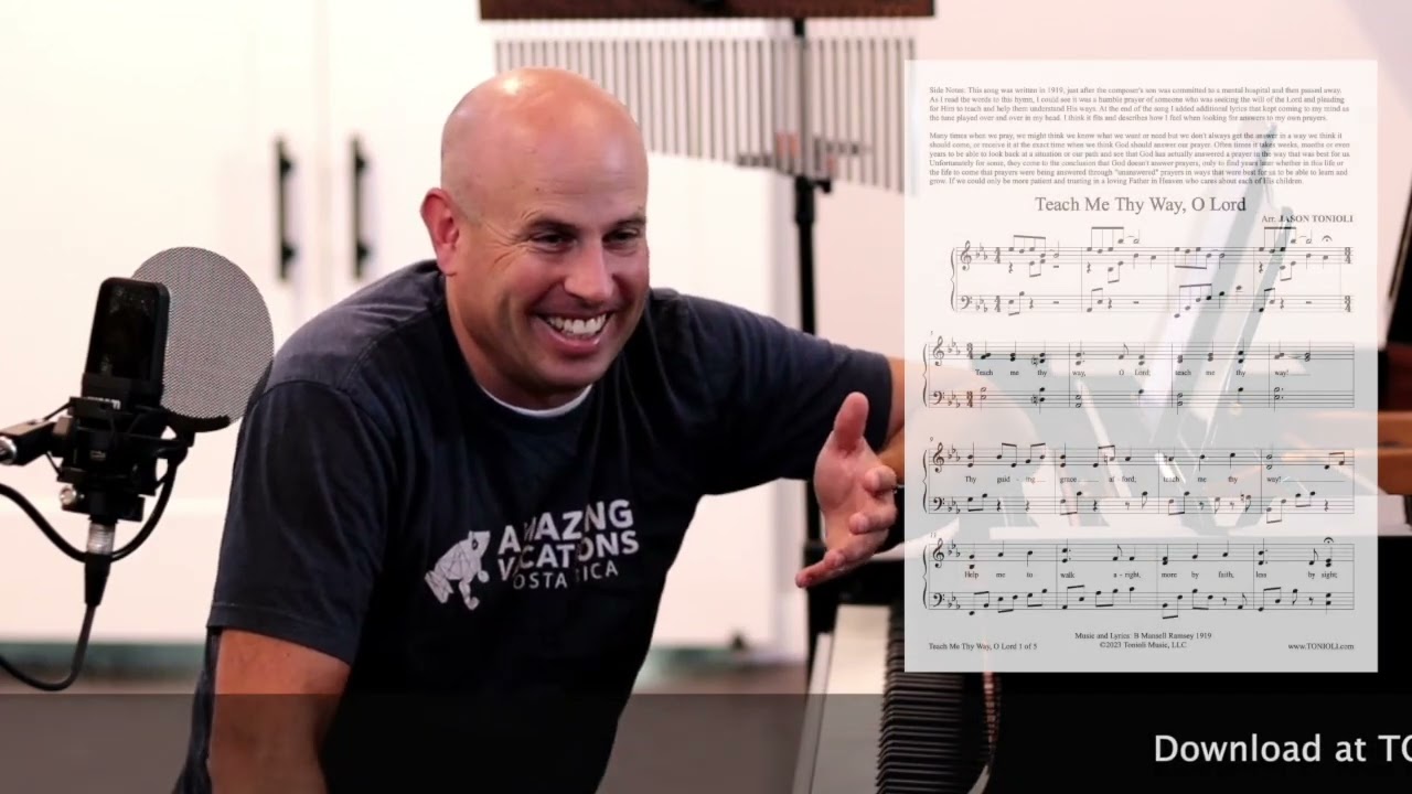 Jason Tonioli: Teach Me Thy Way, O Lord - Piano Solo from Sacred Piano Hymns 6