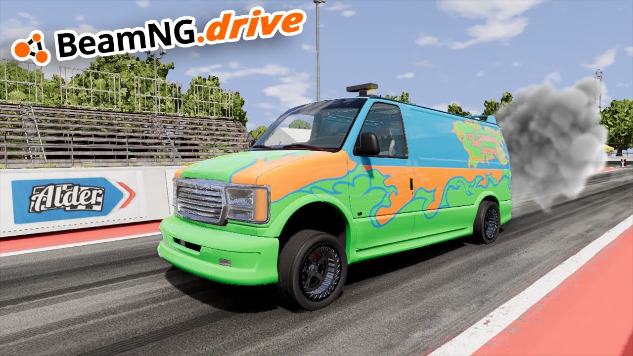 BeamNG.drive MP - BOOST LAUNCHING 1500HP CUMMINS MYSTERY MACHINE DRAG RACING!