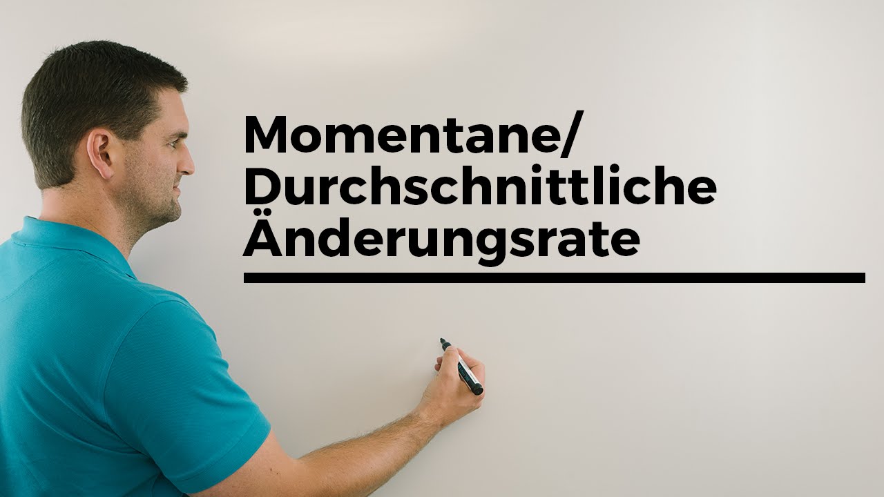 Momentane/Durchschnittliche Änderungsrate, Autofahrt Teil 2 | Mathe by Daniel Jung