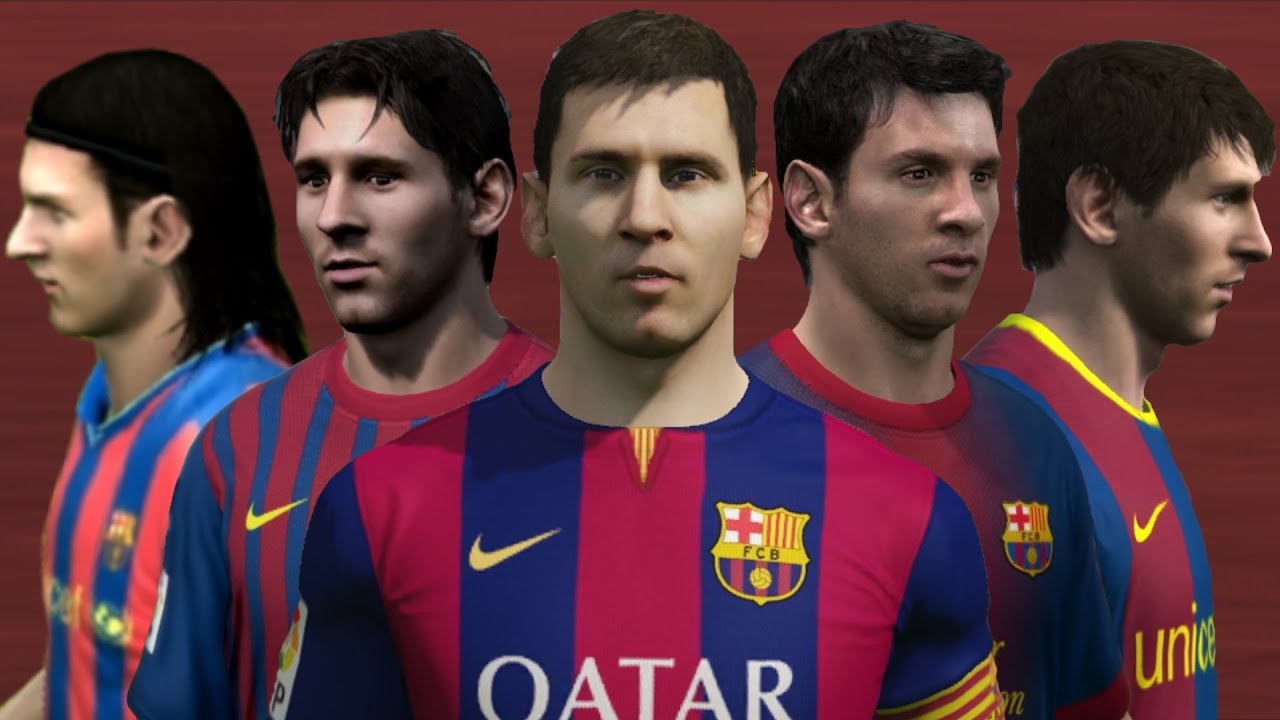 Lionel Messi from FIFA 06 to 15 (Face Rotation and Stats)