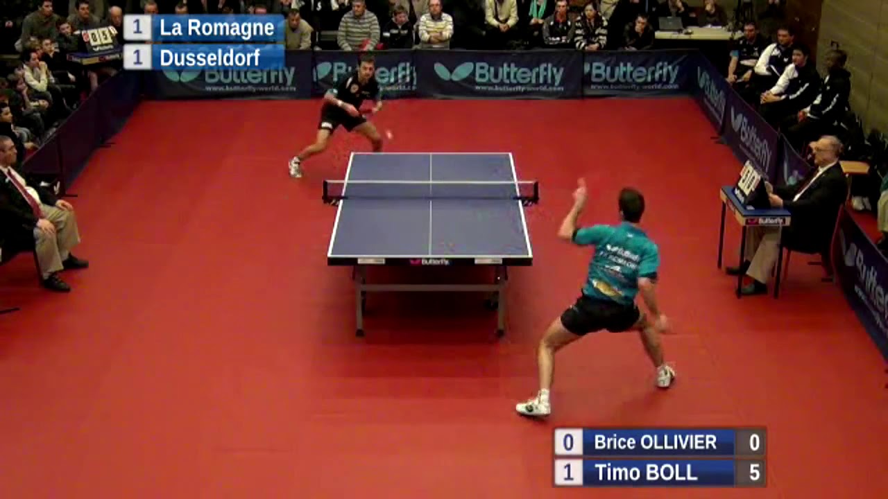Timo Boll Ollivier Brice  ETTU Cup Table Tennis